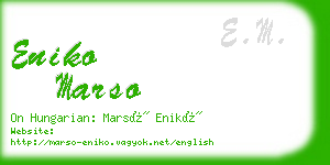 eniko marso business card